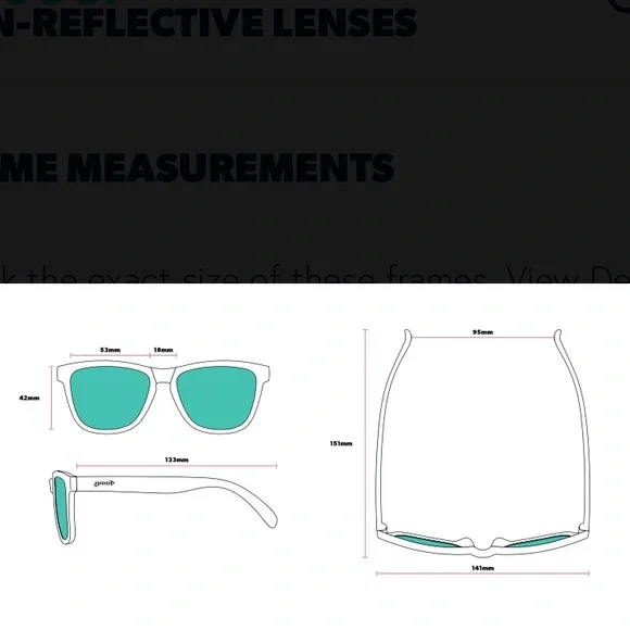 Goodr Black Polarized  Sunglasses - A Unicorn’s Calamity - Picture 4 of 8